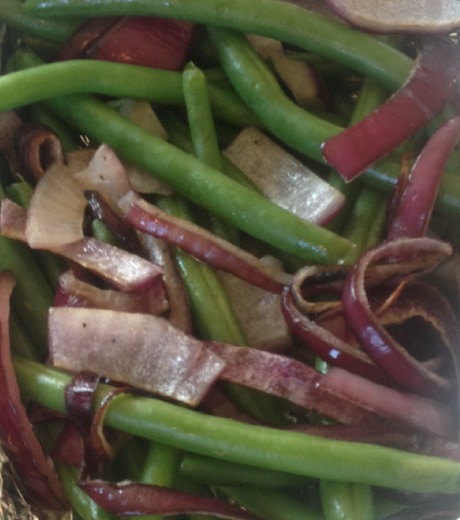 Green Beans and Red Onion