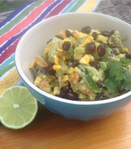 Grilled Corn and Black Bean Guacamole