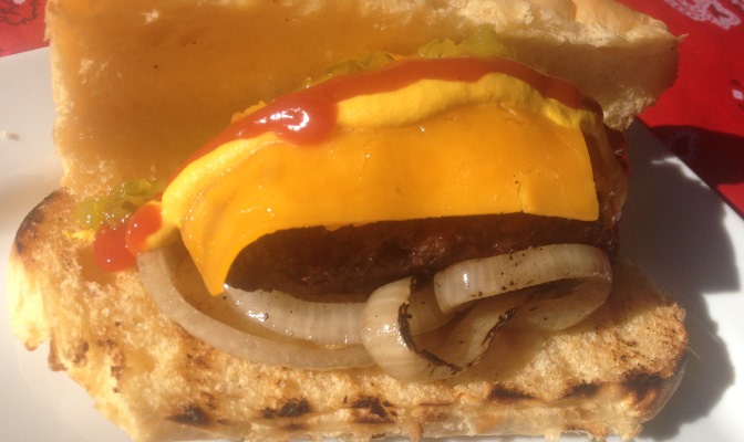 Hot Dog Style Hamburger