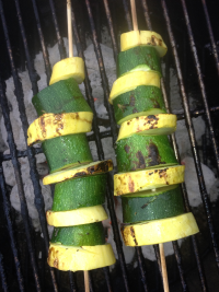 Squash and zucchini kabob